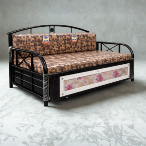 Elegant Metal Floral daybed with storage