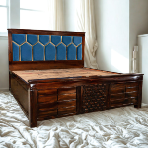 Wooden Elegant headboard with Storage